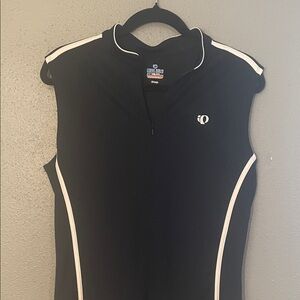 Pearl Izumi Black and White Sleeveless Top bicyclists Sz XL
